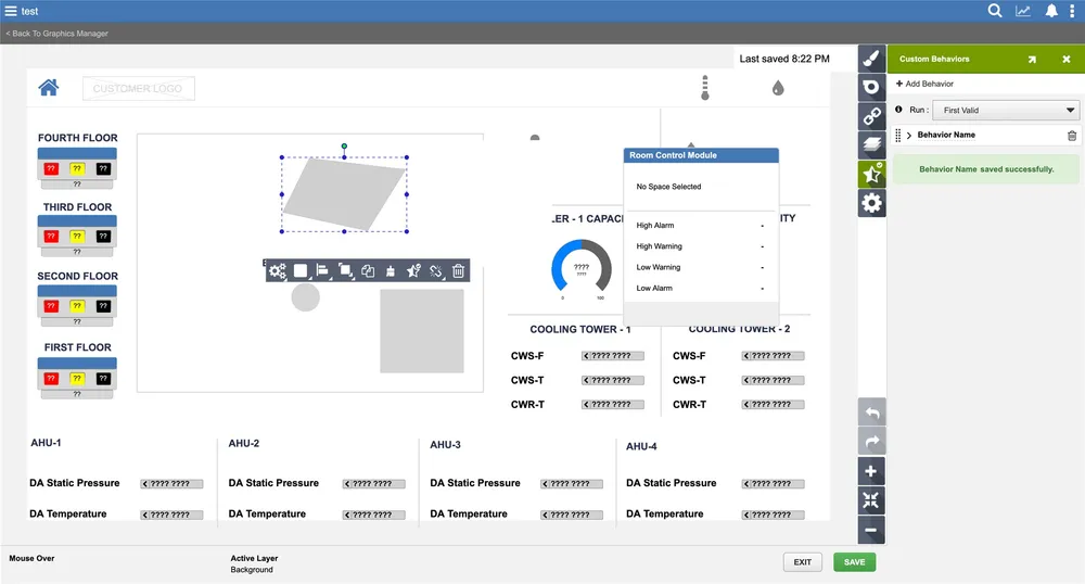 Shipped Custom Behaviors — point selection