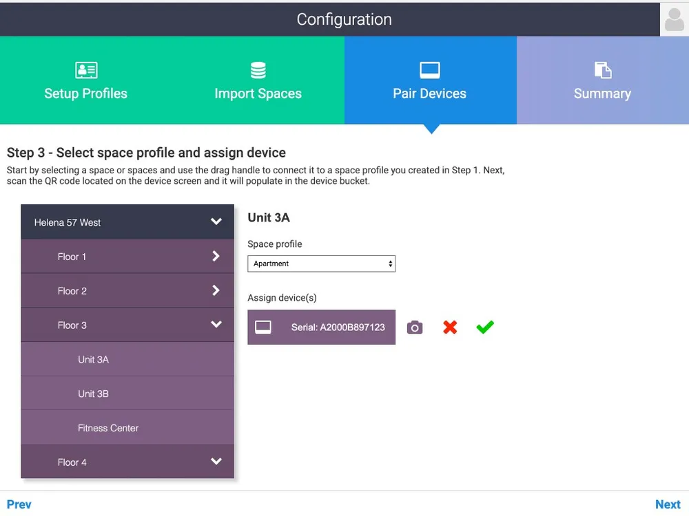 Facility Manager Portal iPad app — screen 2