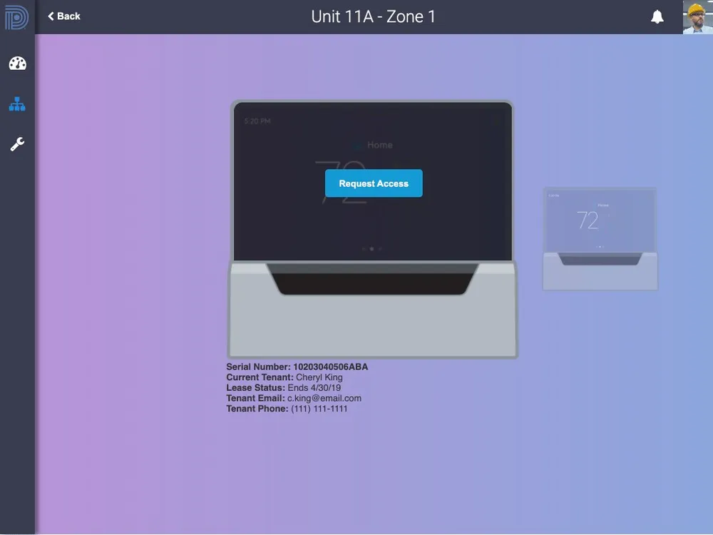 Facility Manager Portal iPad app — screen 6