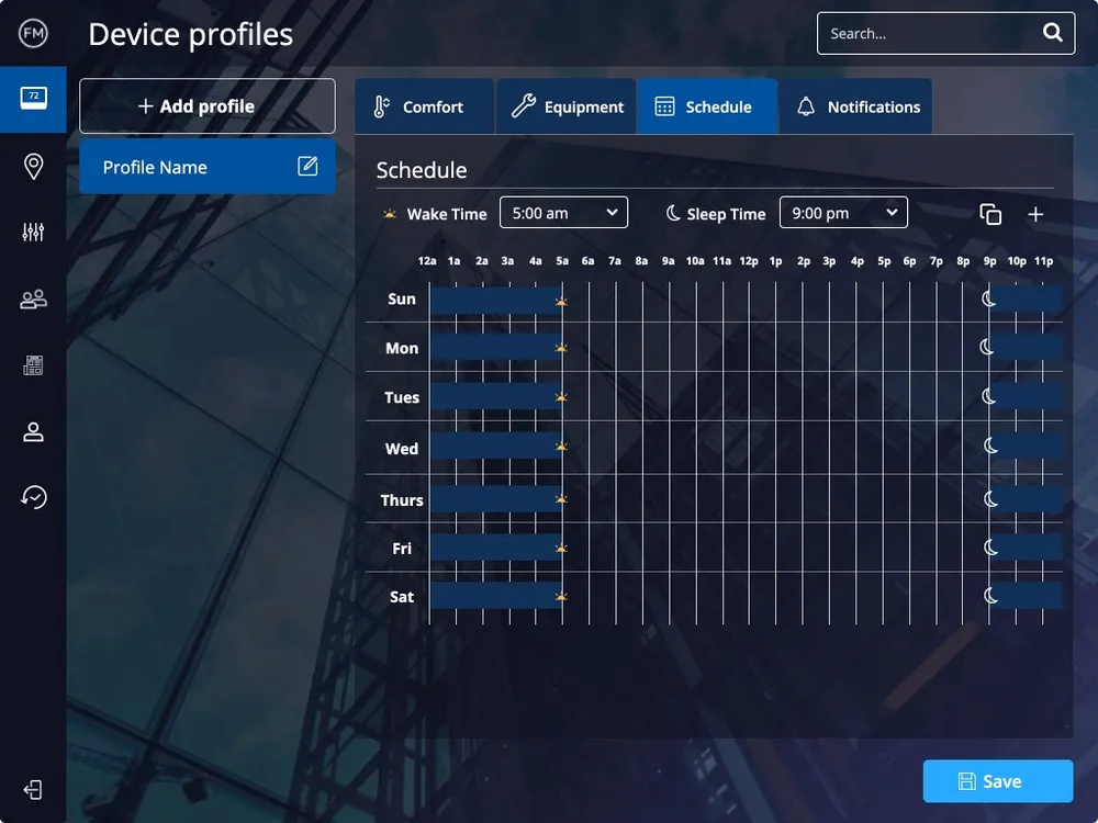 Facility Manager Portal iPad app — screen 8